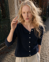 Elegant Button Knit Cardigan