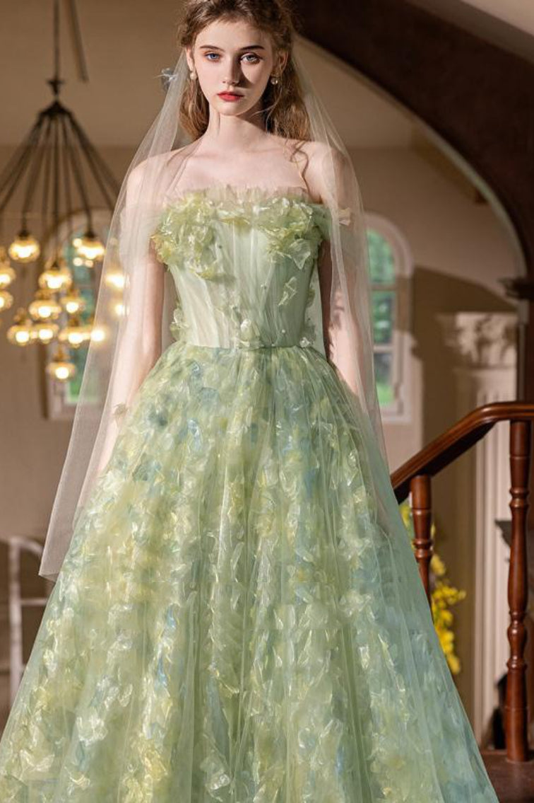 Forest Fairy Tulle Gown Prom Dress
