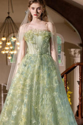 Forest Fairy Tulle Gown Prom Dress