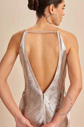Chic Tassel Halter Backless Cocktail Dress 3