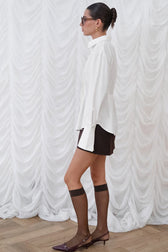 Vintage Slim Fit Ruched Waist Minimalist Elegant Blouse