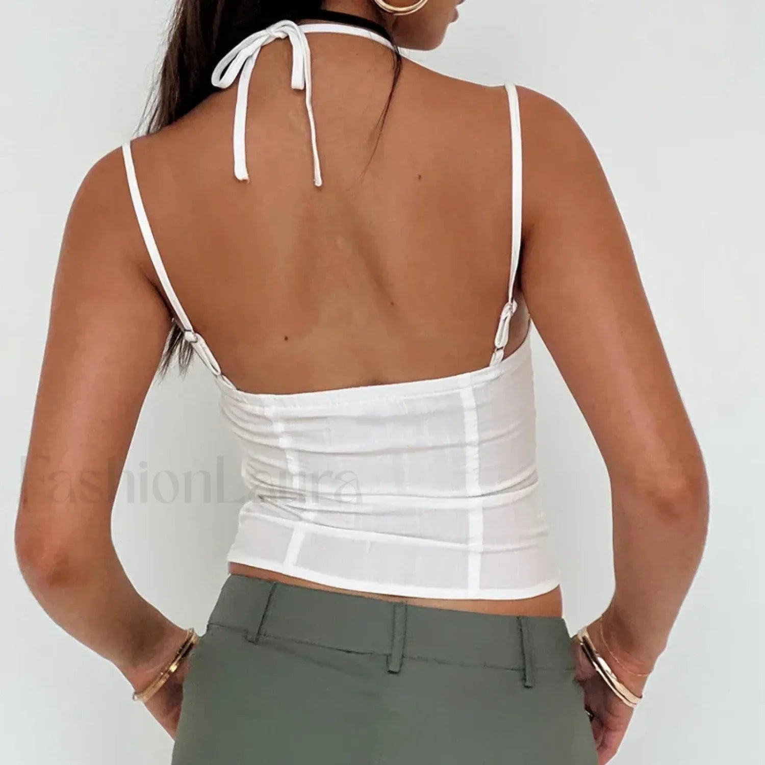 Fairycore Ruched Corset Crop Top