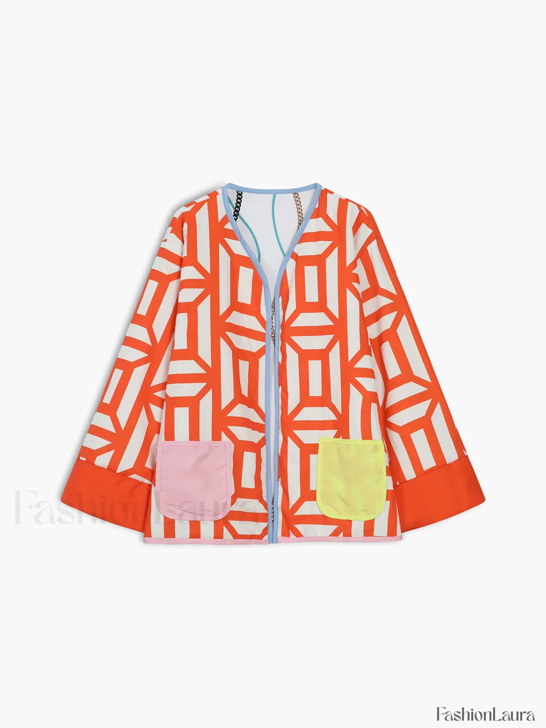 Fantasy World Double Trendy Sided Patchwork Coat