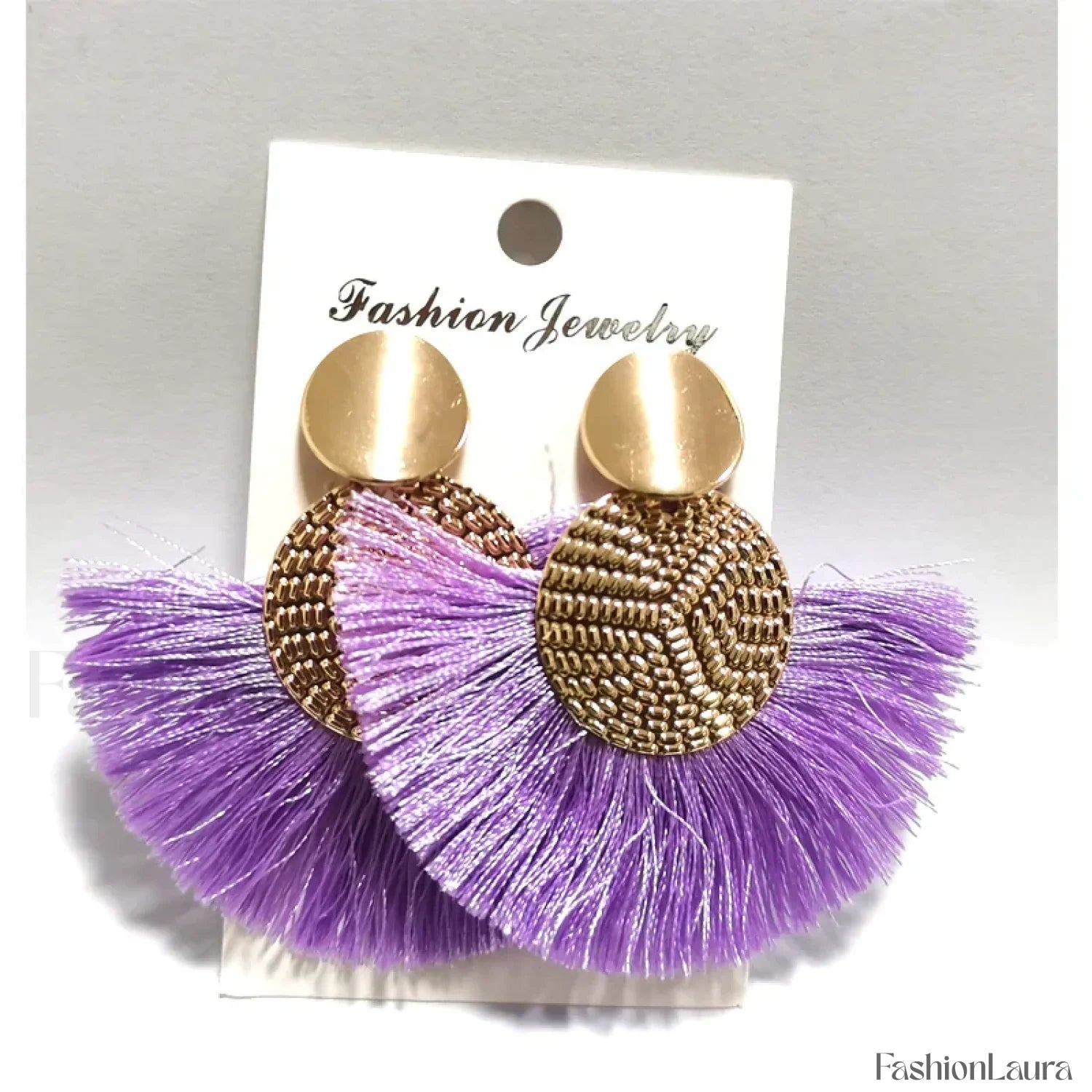 Fashion Bohemian Tassel Dangle White Fringe Statement Wedding Earring