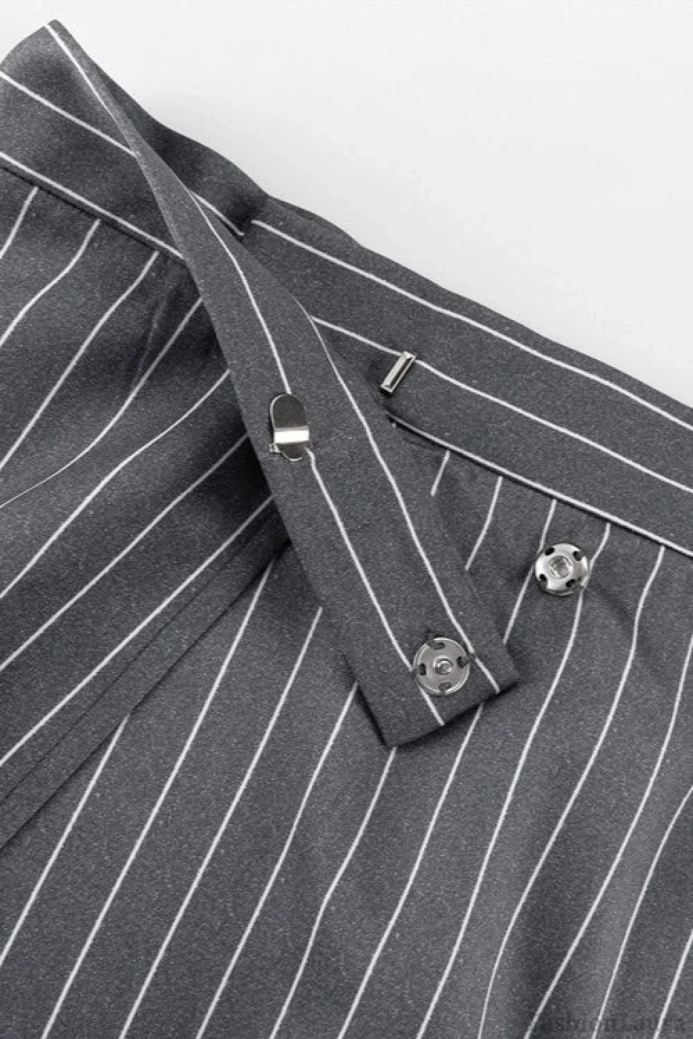 Fashion Striped Suit Blazer Two Piece Set