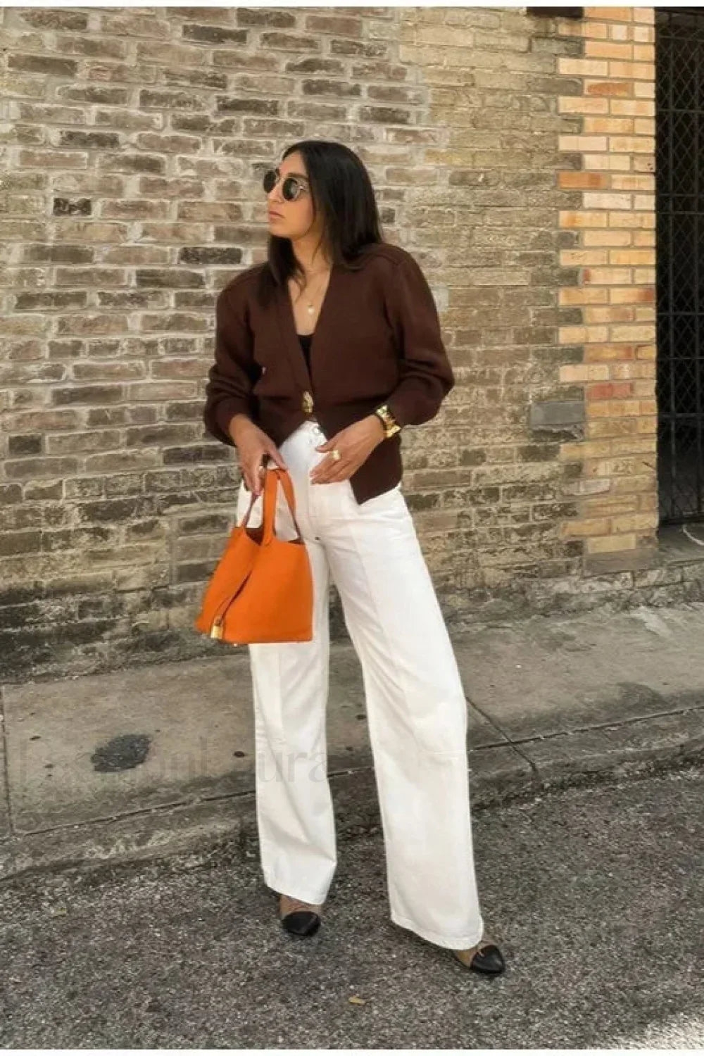 Fashion V-neck Button Cardigan