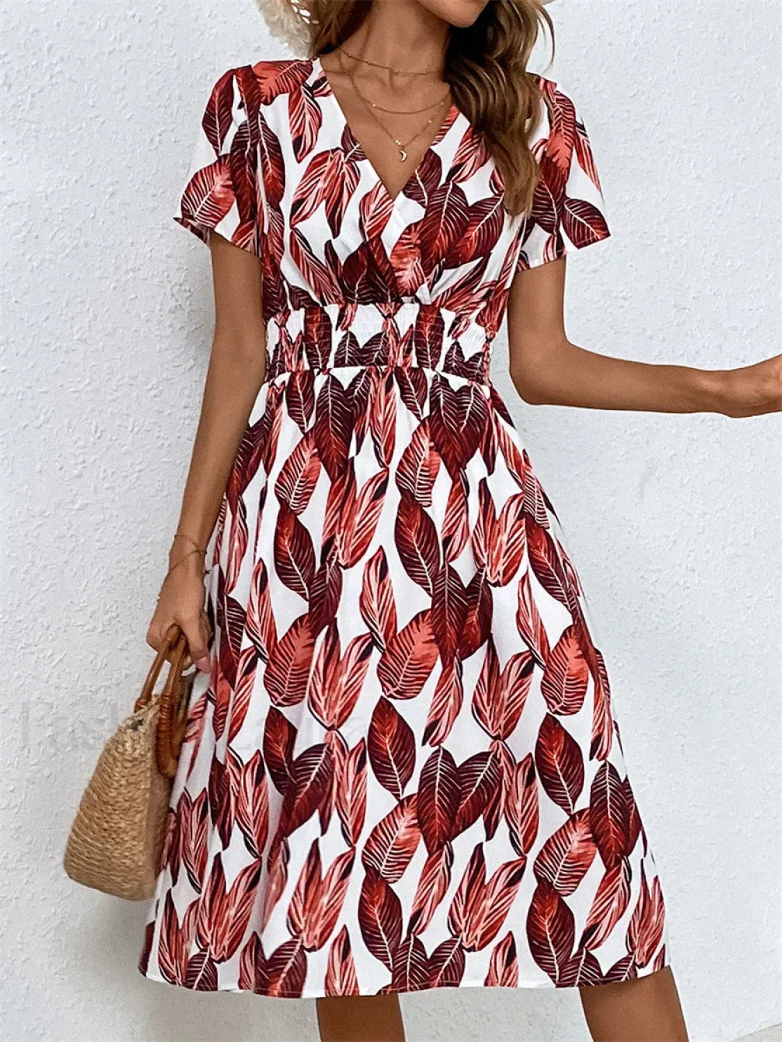 Fashionable Floral Holiday Sleeveless Chic Summer Long Midi Dress