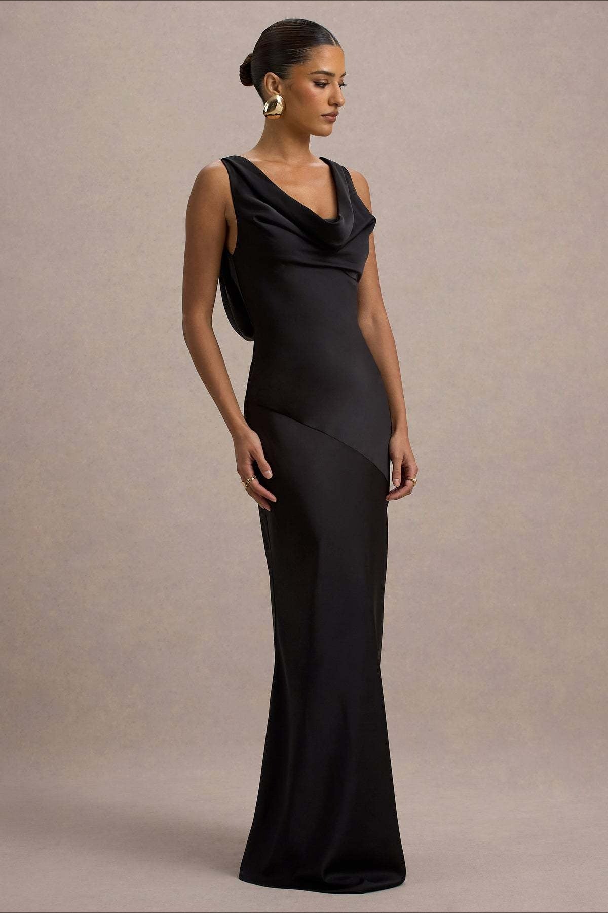 Satin Mermaid Low-Back Party Dress 14