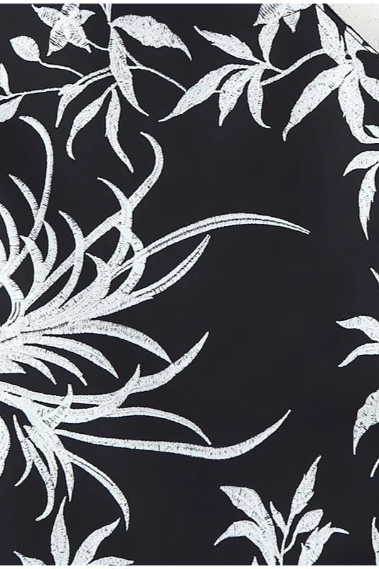 Printed Tassel Patchwork Midi Dress