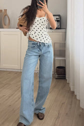 Dotted Backless Cami Top