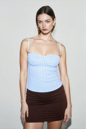 Open Back Satin Cami Top