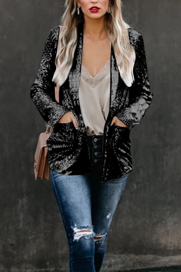 Break the Bank Sequin Blazer
