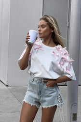 Edgy Layered Slouchy Tee T-Shirt