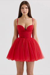 Chiffon Lace-up Backless Cocktail Dress 17
