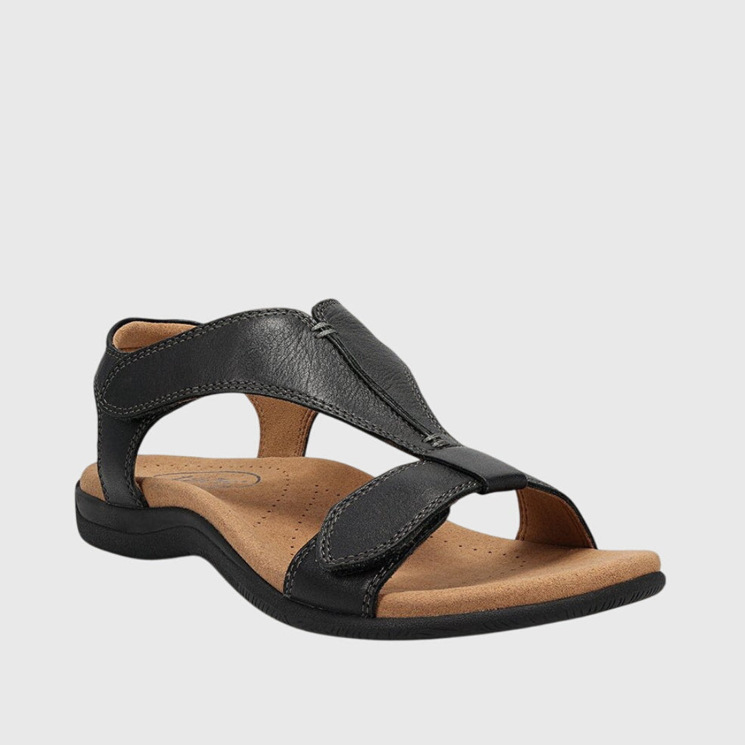 T-Strap Open Toe Ankle Strap Flat Sandals 2