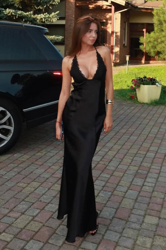 Spaghetti Strap OpenBack Party Dress