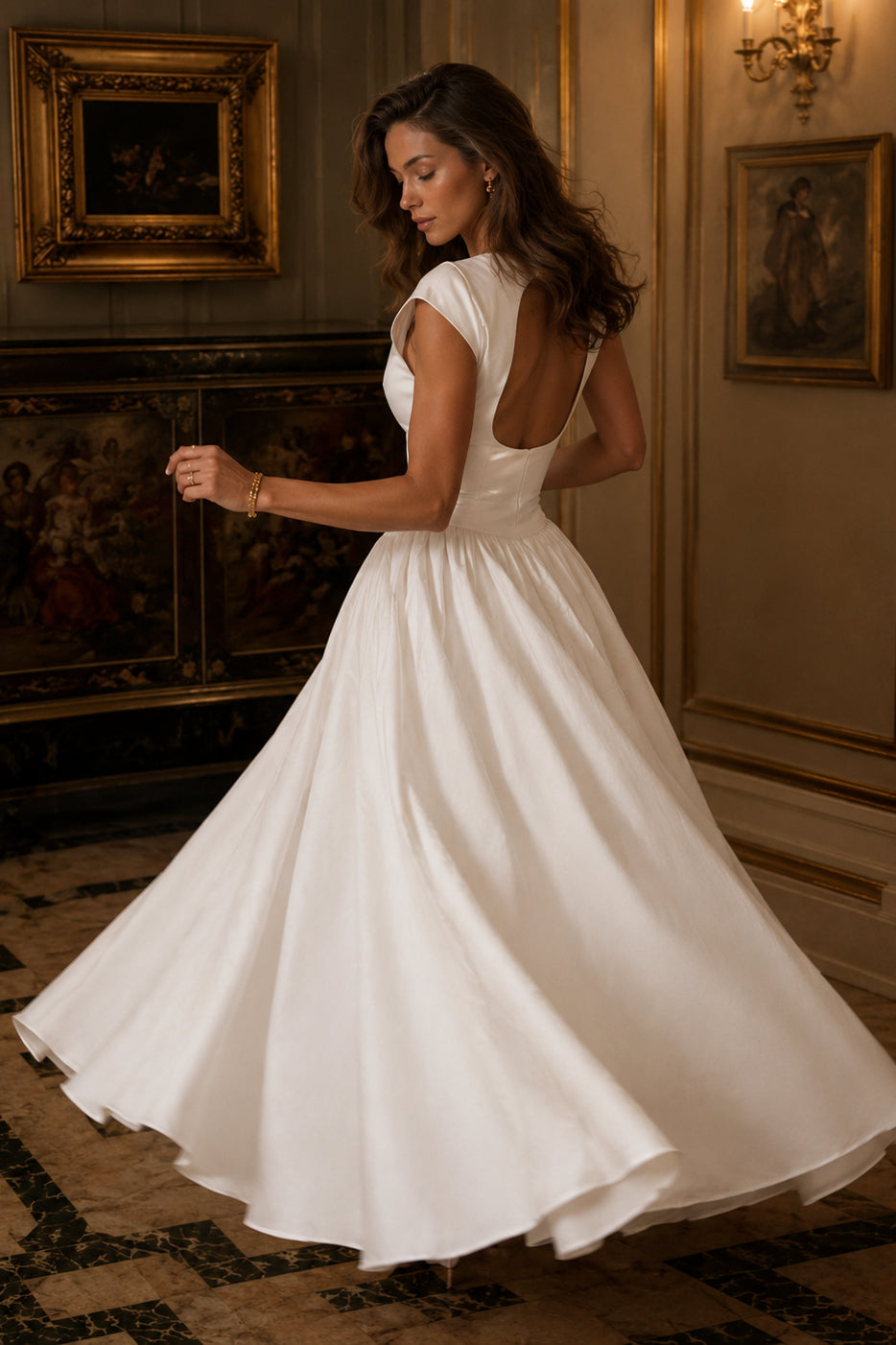 Sexy Off Shoulder Sleeveless Backless Waist Cinched Party Dress 3