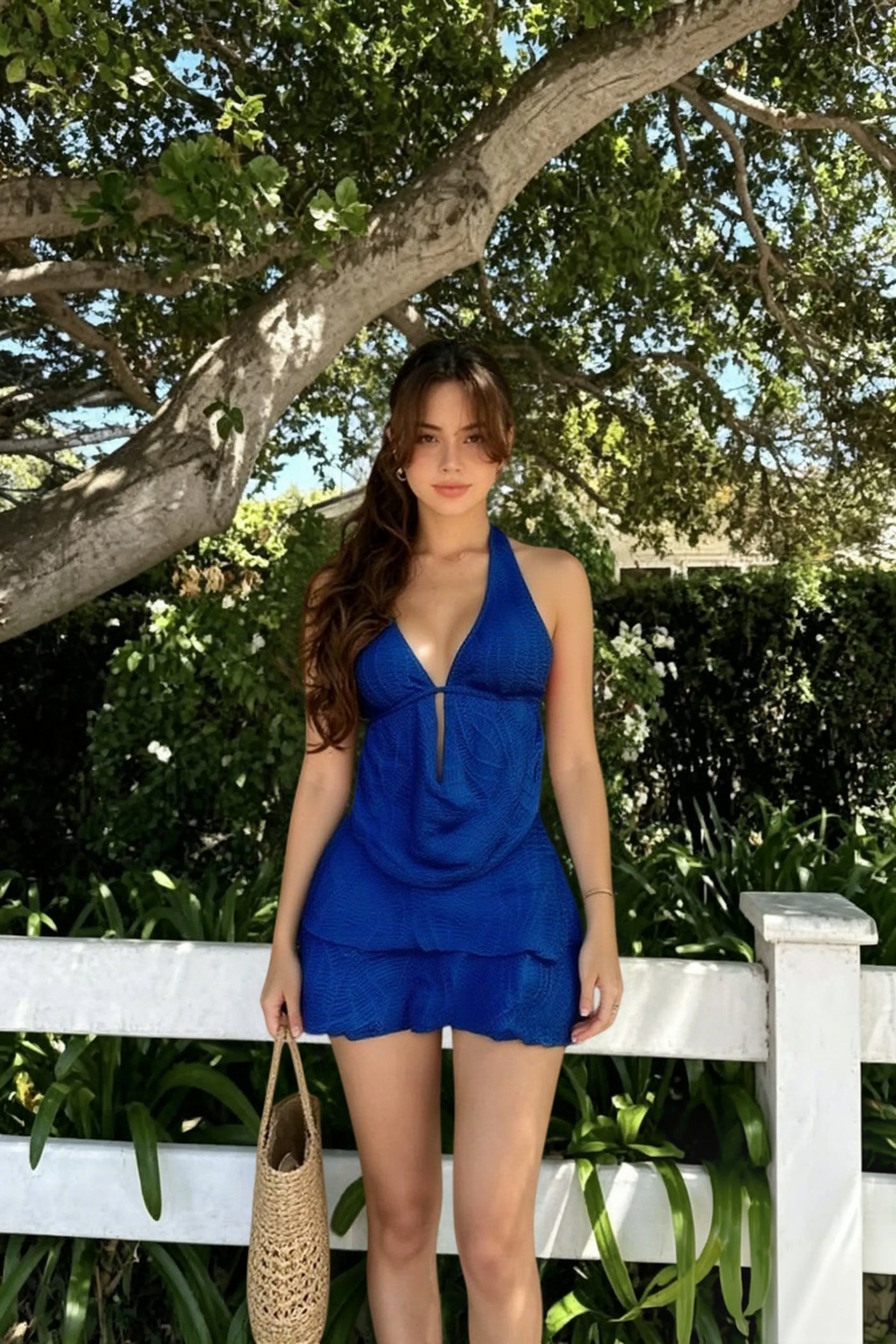 Solid Elegant Three Piece Swim Set