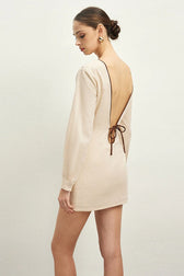 Lace Up Cutout Back Mini Dress 4