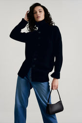 Ribbed Single Breasted Cardigan