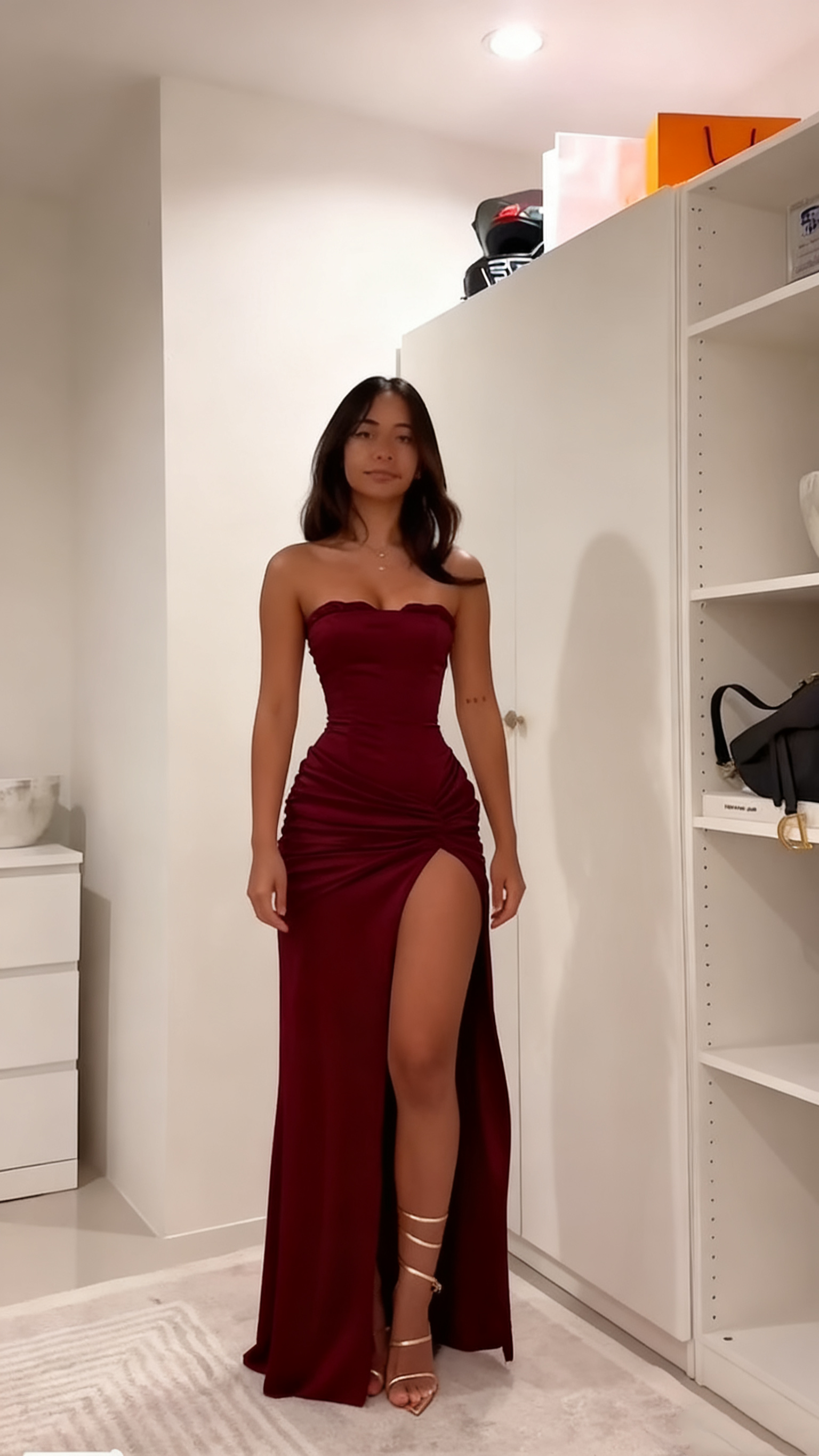 Strapless Formal Dress Long Evening Party Dresses  fg7769