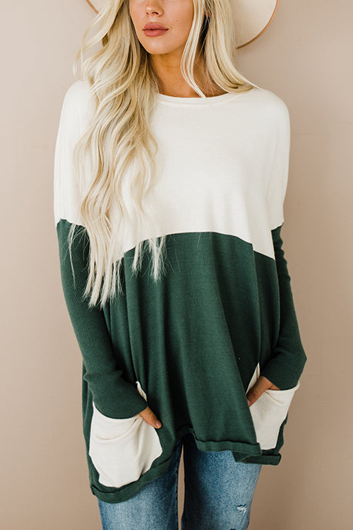 Get Comfortable Double Pocket Sweater