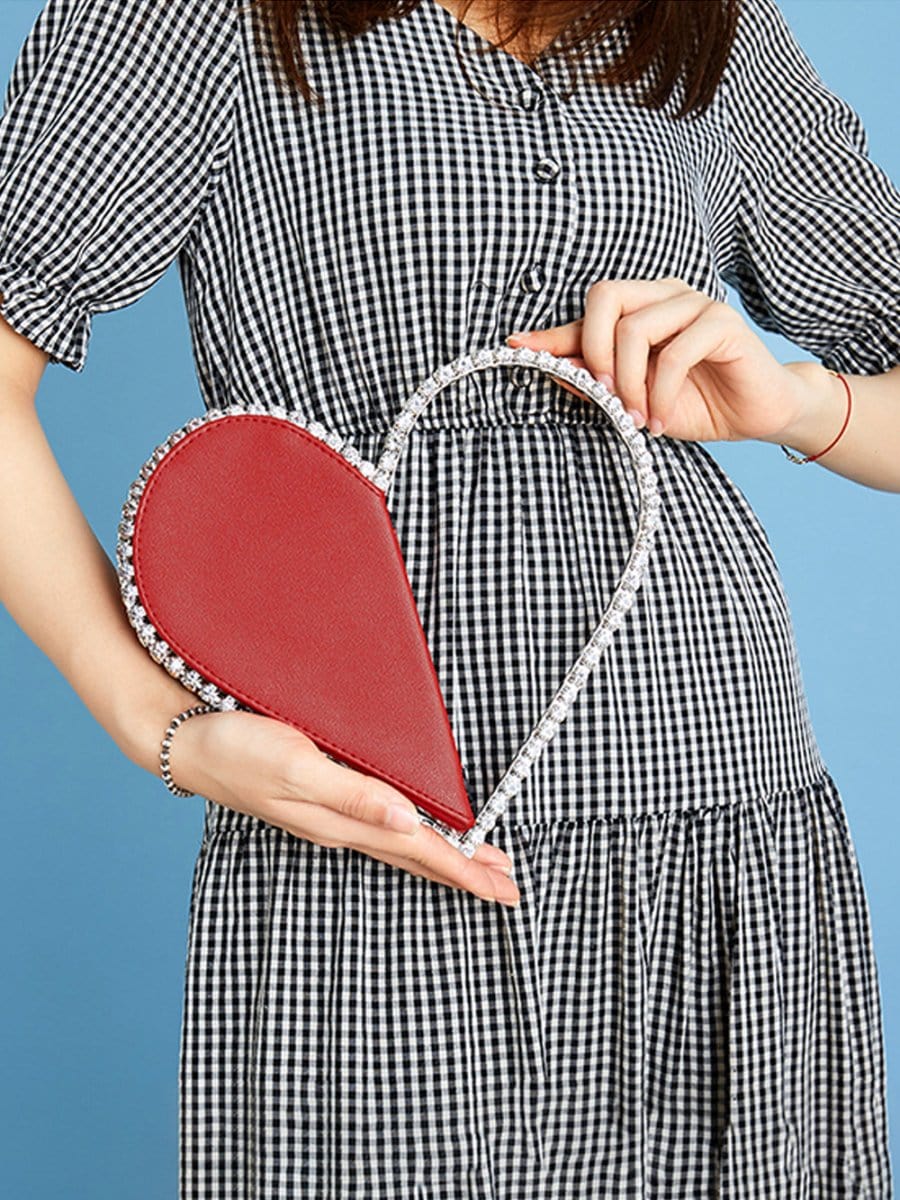Finley Diamond Red Heart Bag
