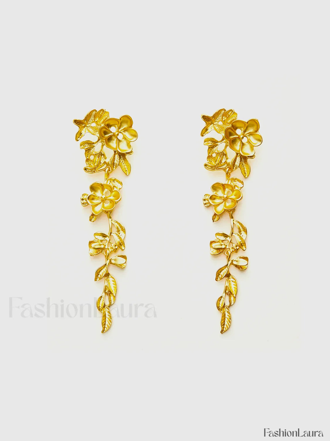Floral Fringed Earrings