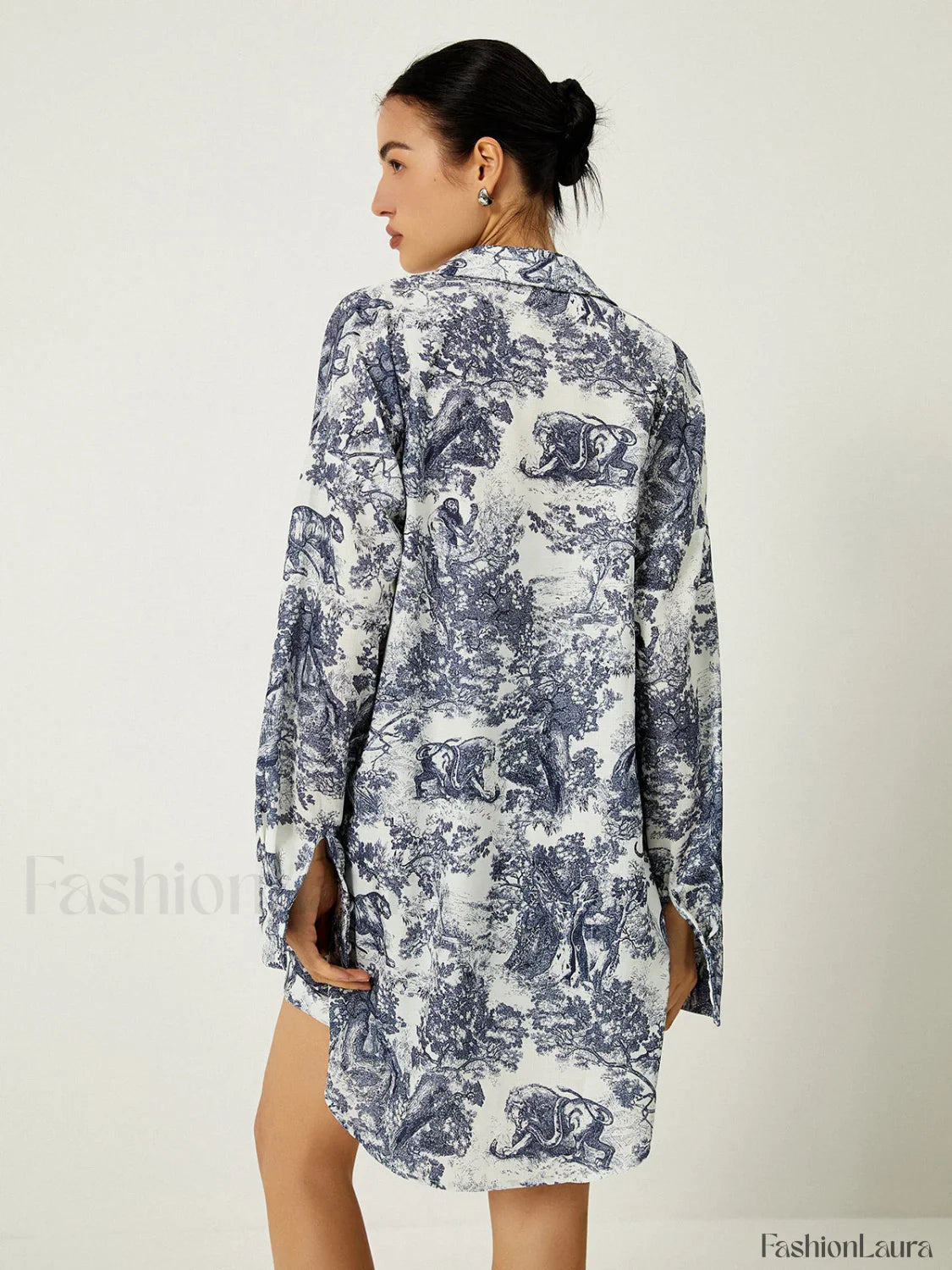 Floral Print Three Piece Shorts Set