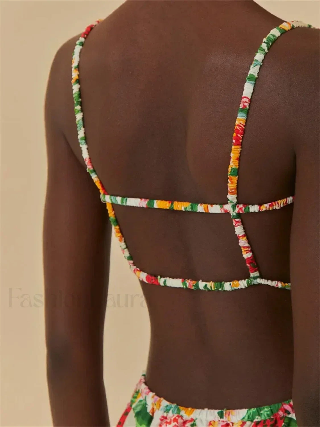 Floral Ruched Button Strap Maxi Dress