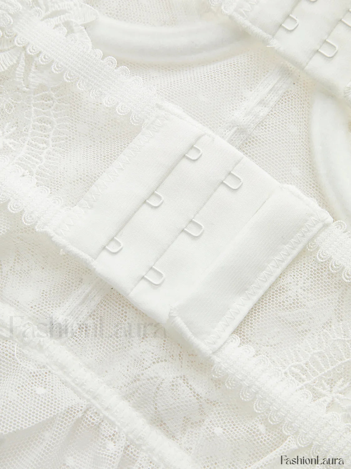 Floral Sheer Lace Mesh Corset Crop Top