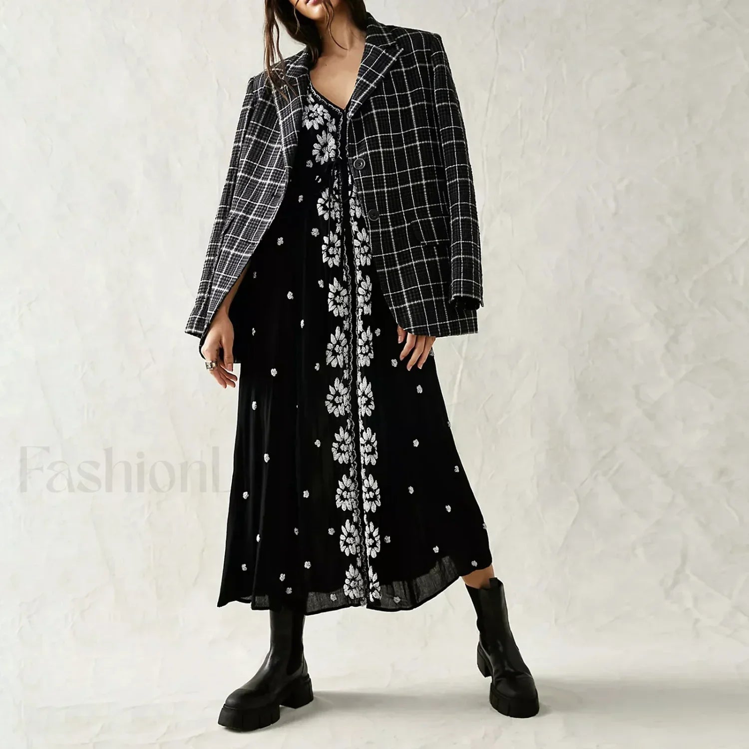 Floral Swing Maxi Boho Dress