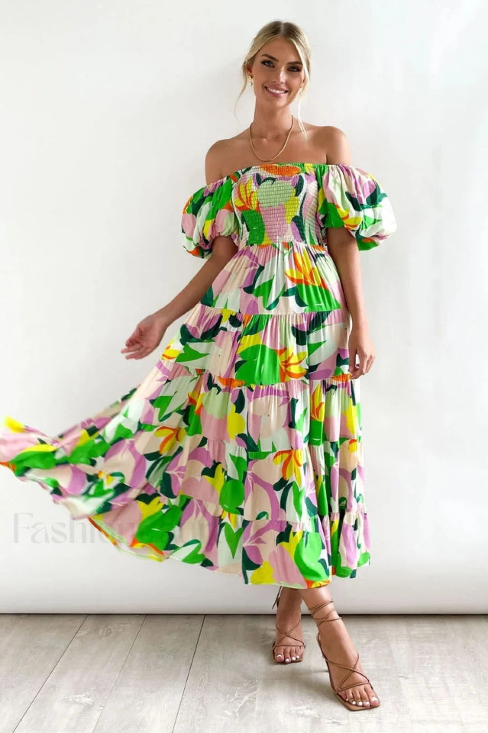 Flossy Elegant Midi Dress