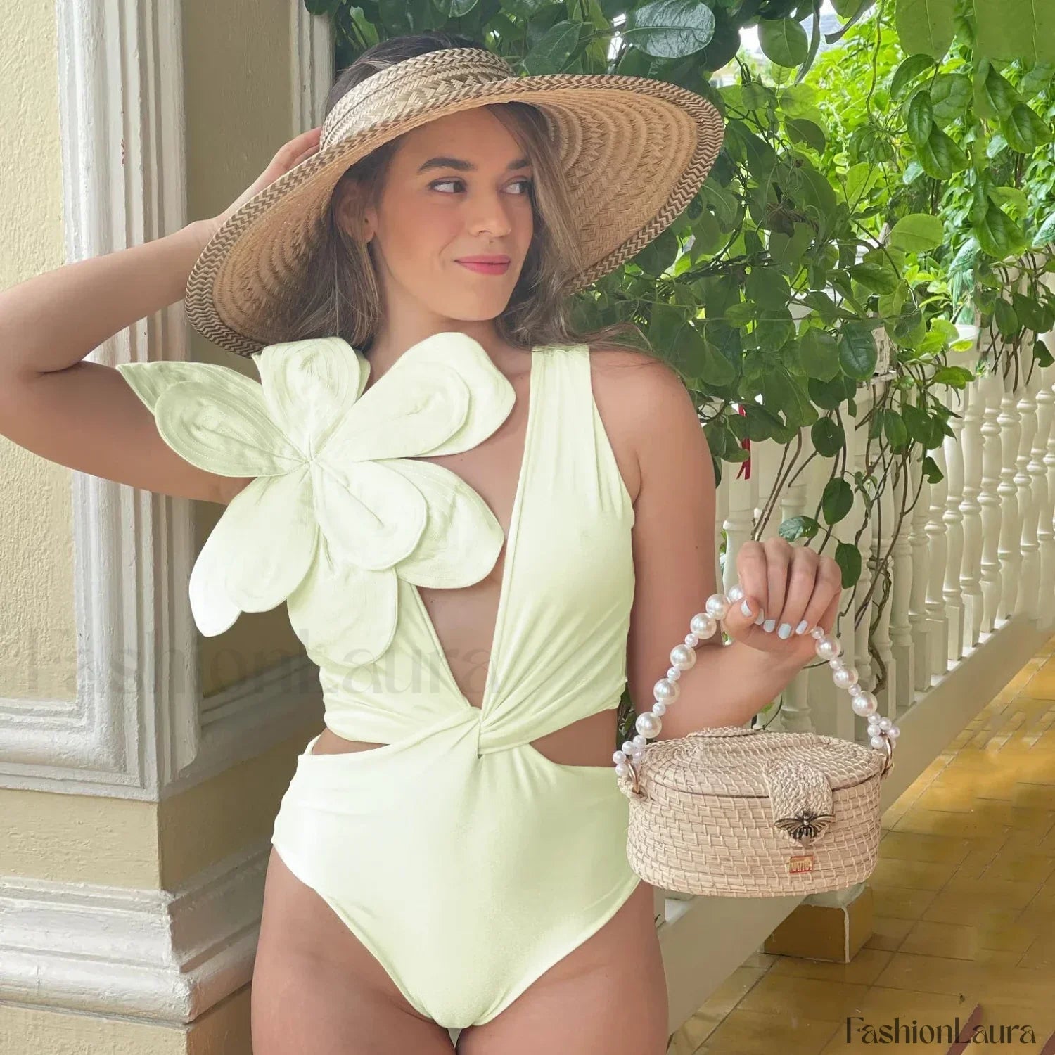 Flower With Cover Up One Piece