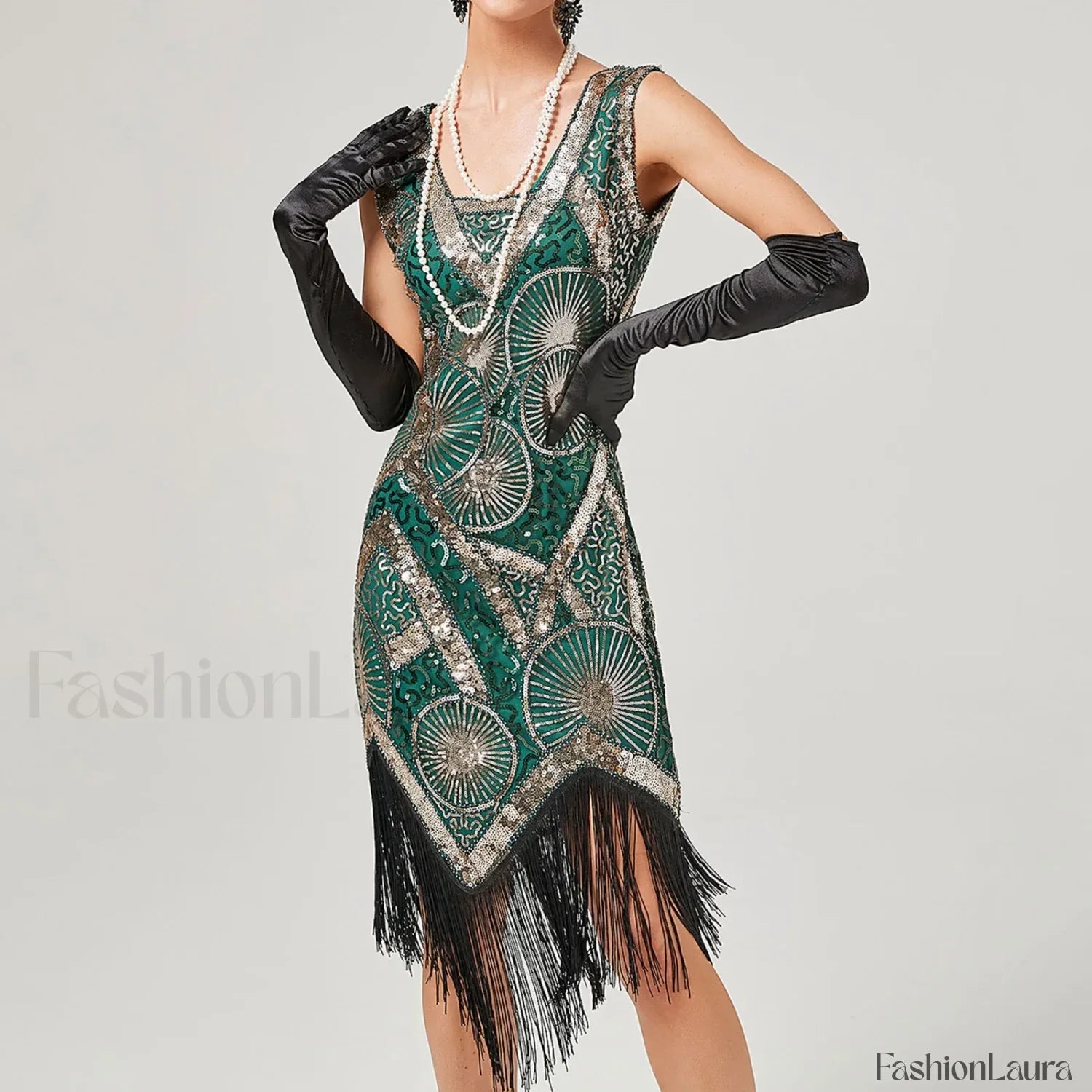 For Women 2024 1920s O-neck Sleeveless Tassel Shinny Glitter Sequin Club Party Vestidos Prom Dress