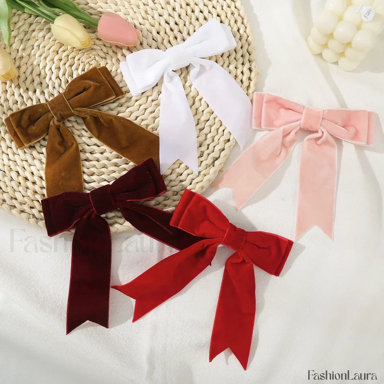 French Red Black Fashion New Year Festival Christmas Hair Accessory