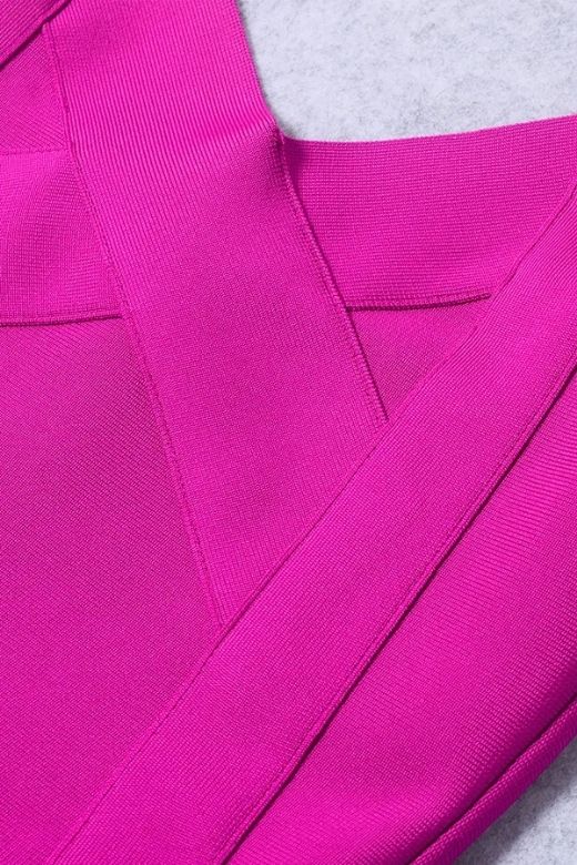 Freya Bandage Dress - Magenta Pink