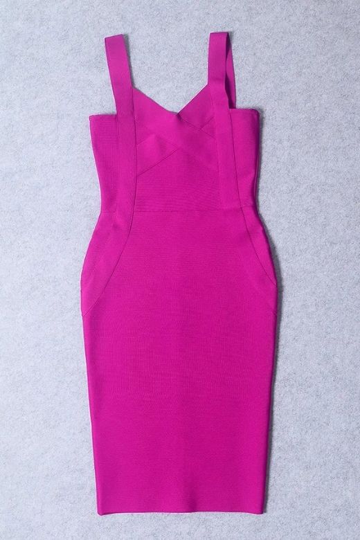 Freya Bandage Dress - Magenta Pink