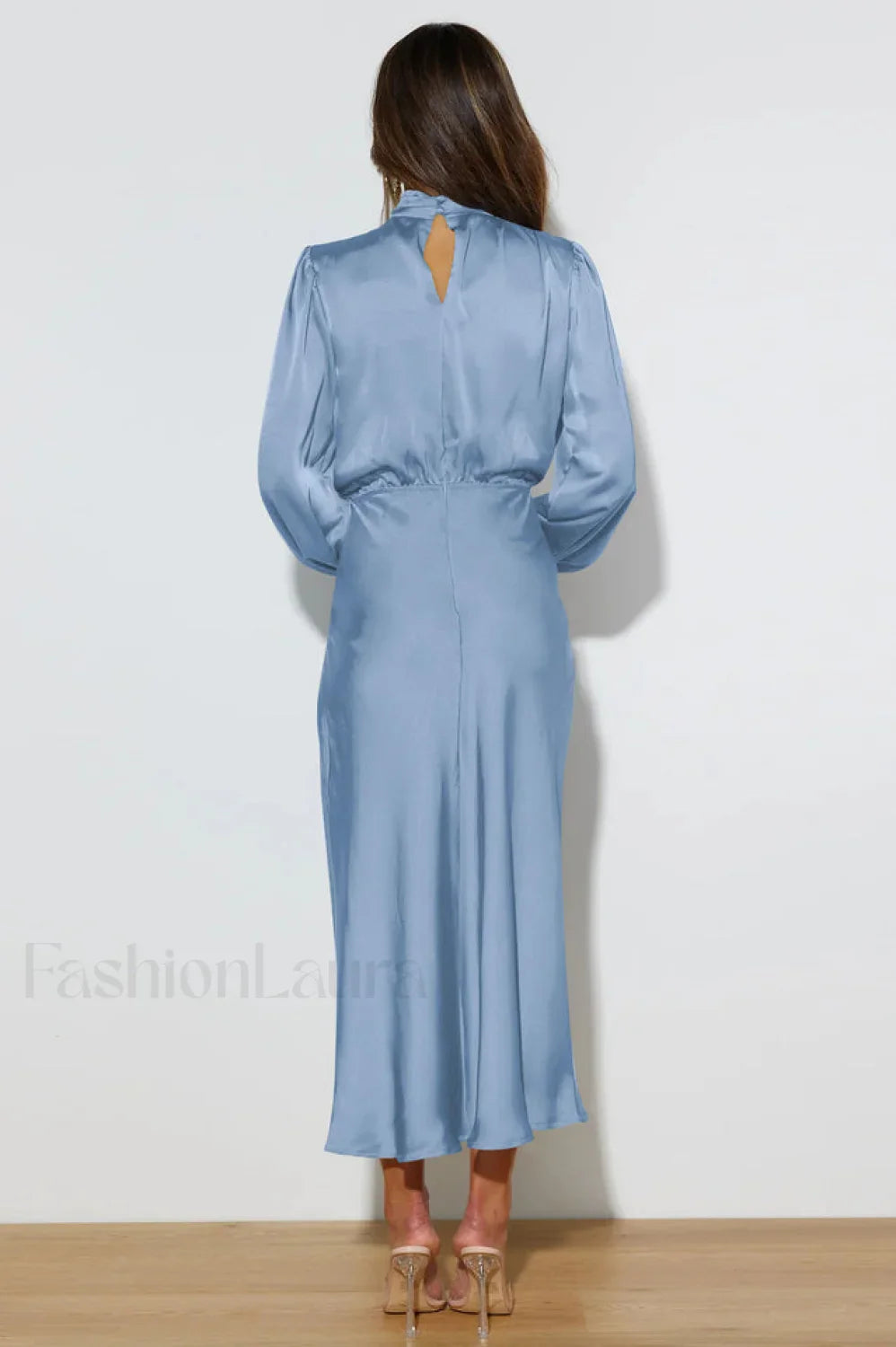 From The Source Charming High Neck Bridal Dress