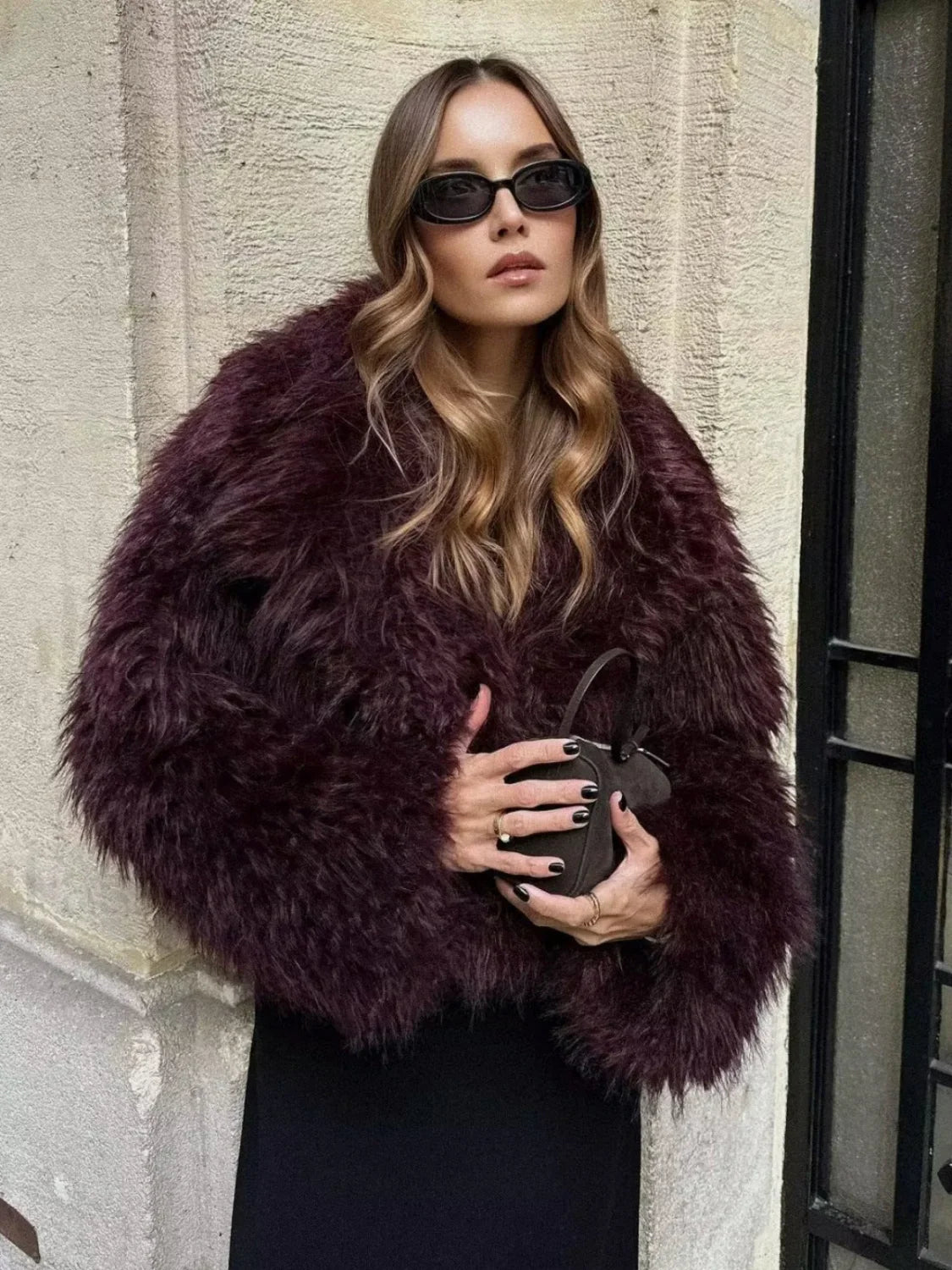 Fuzzy Faux Graceful Fur Short Coat