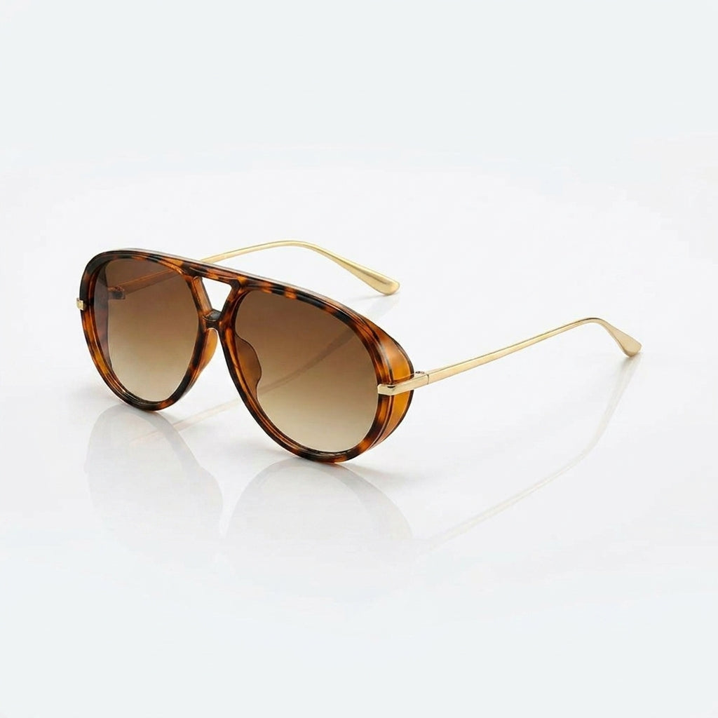 Double Bridge Aviator Sunglasses