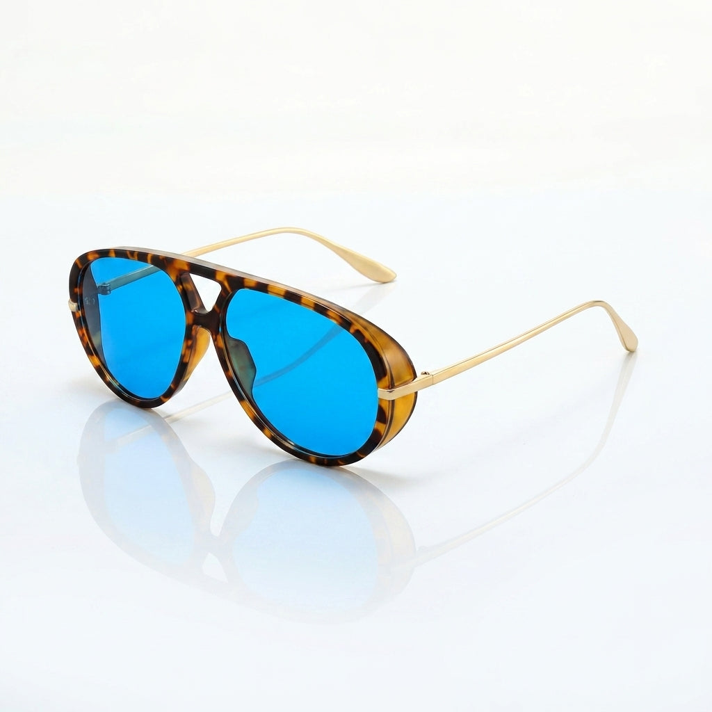 Double Bridge Aviator Sunglasses