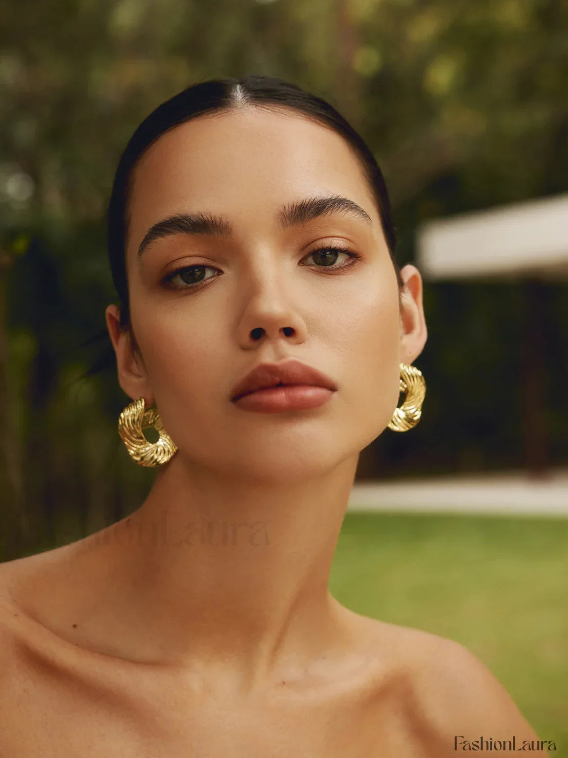 Geometric Irregular Graceful Texture Stud Earrings