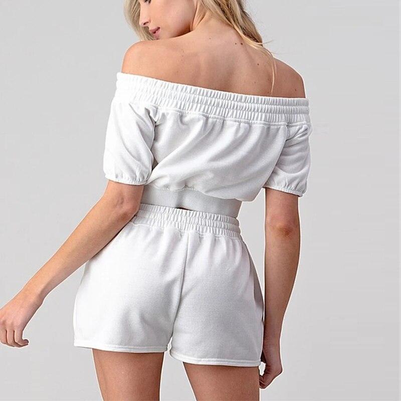 Georgia Off Shoulder Crop Top & Mini Shorts Set
