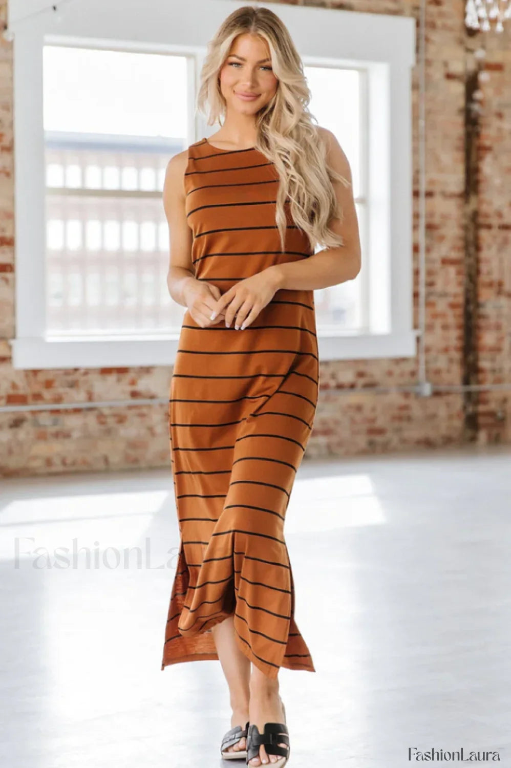 Gianna Striped Stylish Maxi Dress