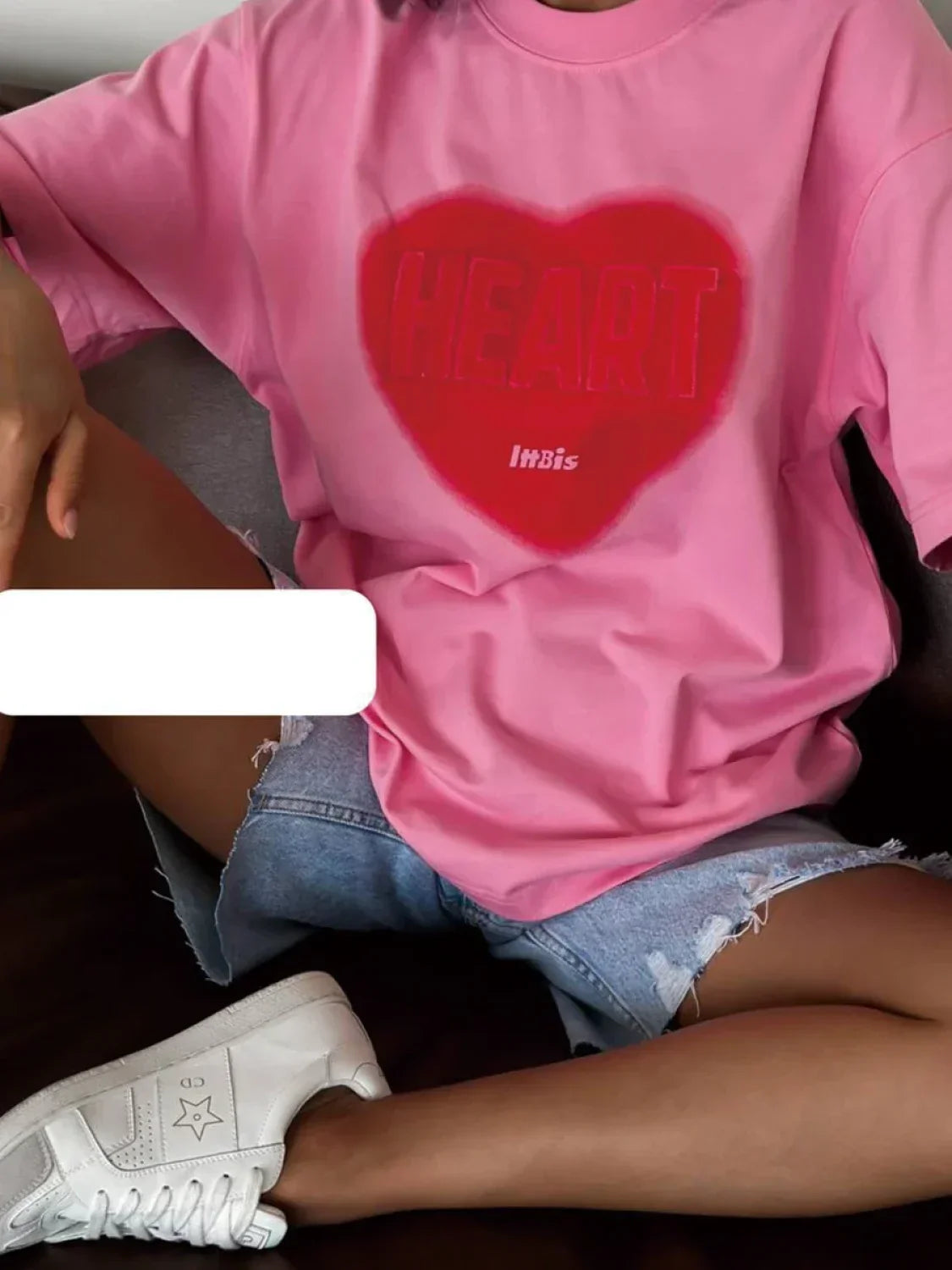 Gothic Heart Printed Cotton T-Shirt