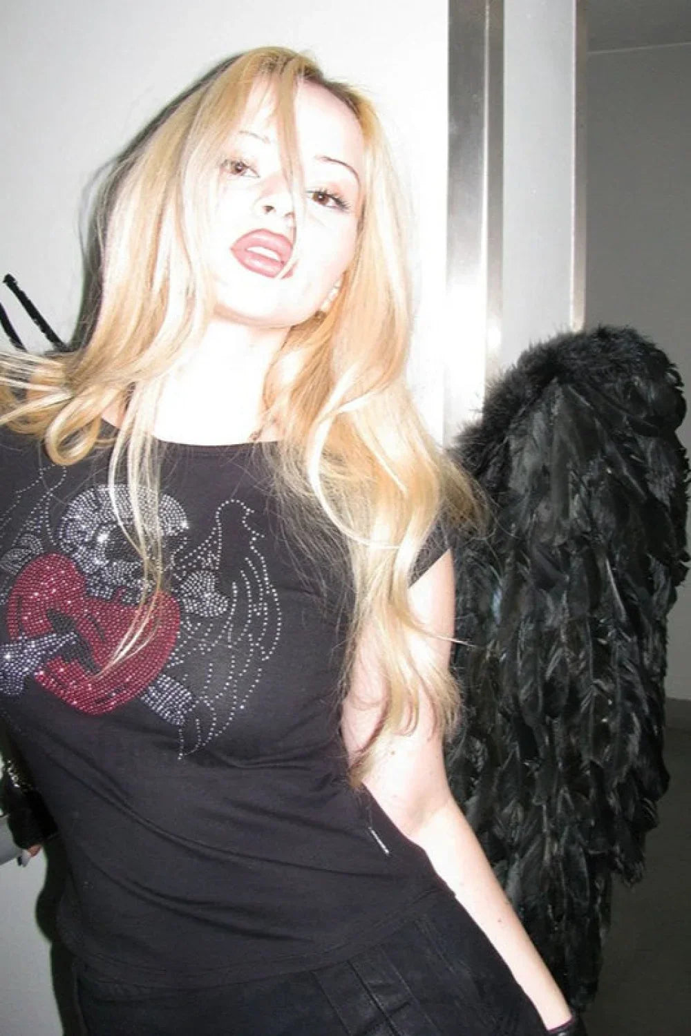 Gothic Skull Rhinestone T-Shirt