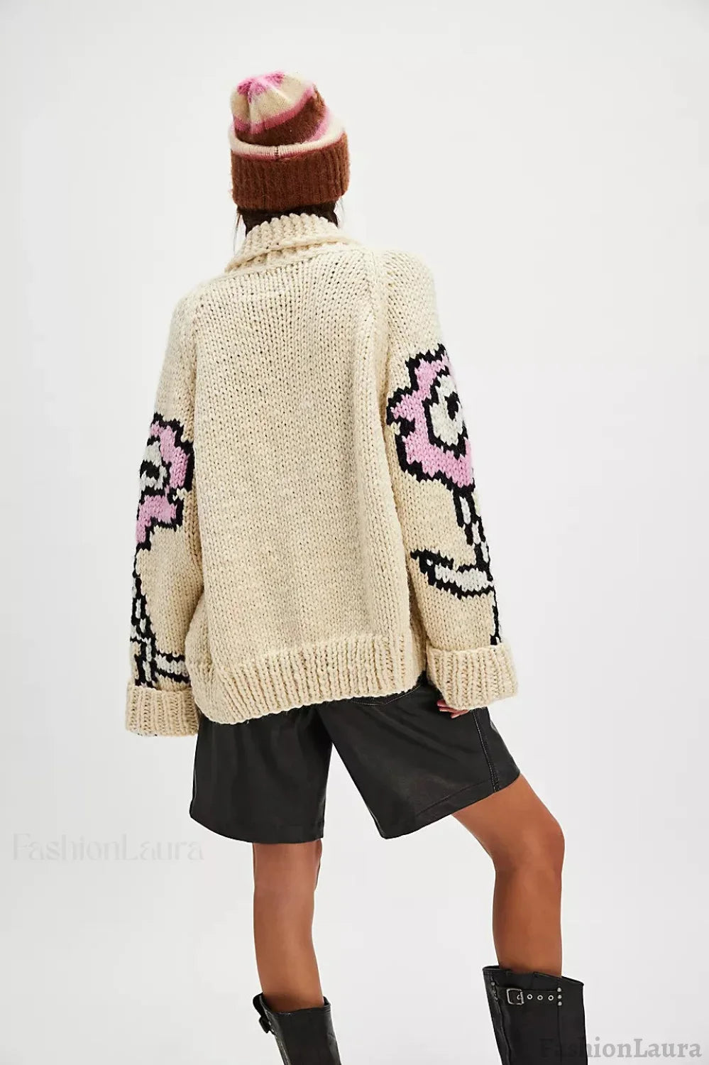 Graphic Print Cardigan
