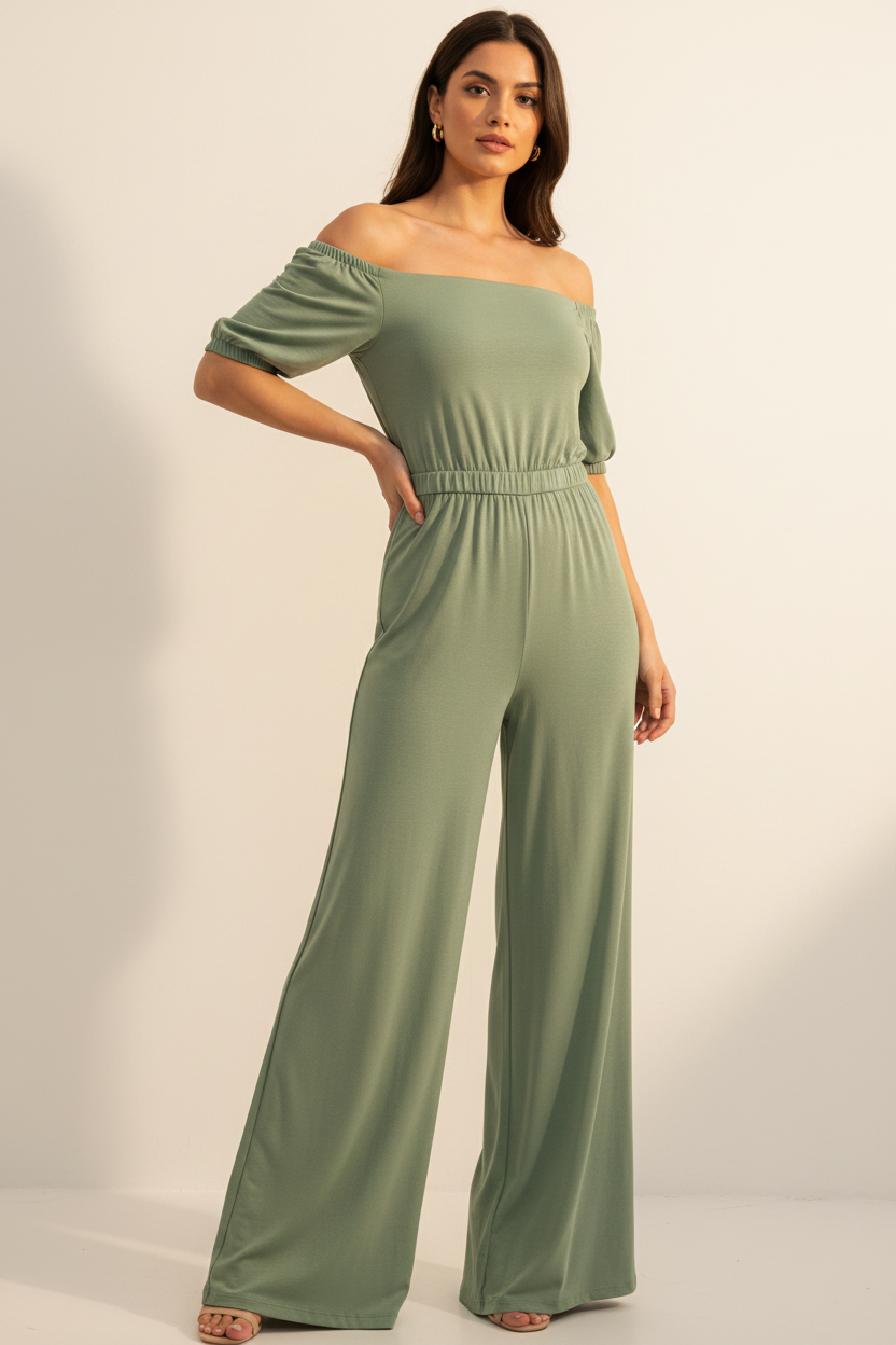 Elegant Wide-Leg Jumpsuit for Women | Comfortable & Versatile