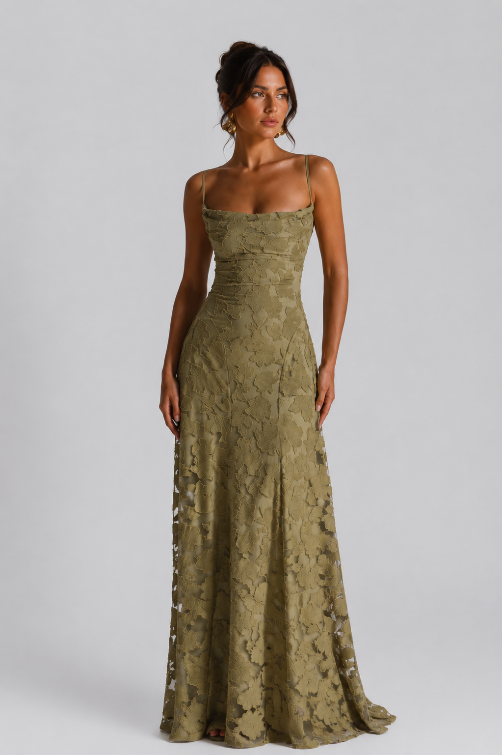 Women's Floral Maxi Dress – Elegant Formal Dress